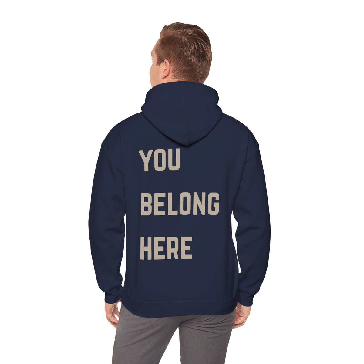 You Belong Here Hoodie | Suicide Awareness Back Print Pullover