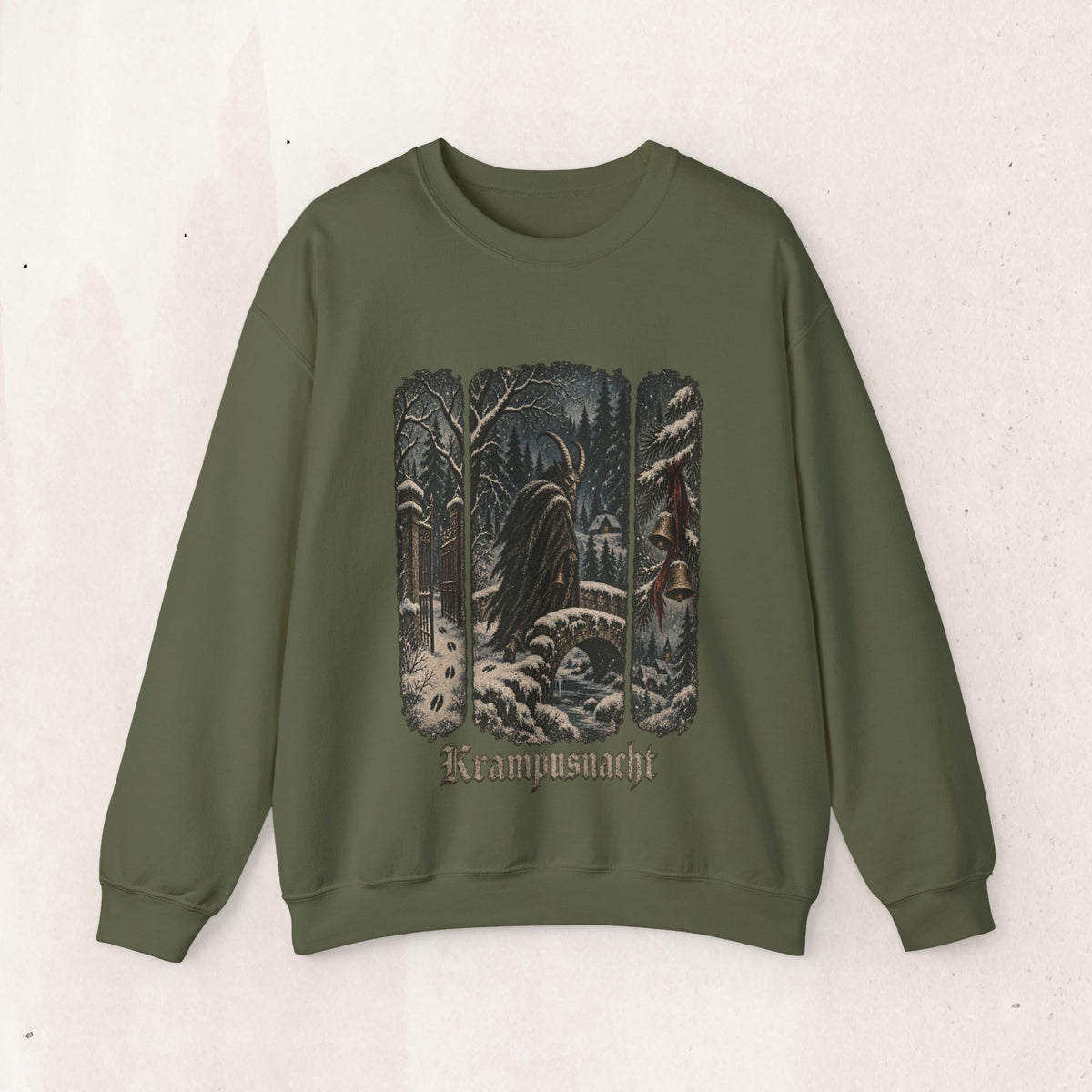 Krampusnacht Winter Forest sweatshirt