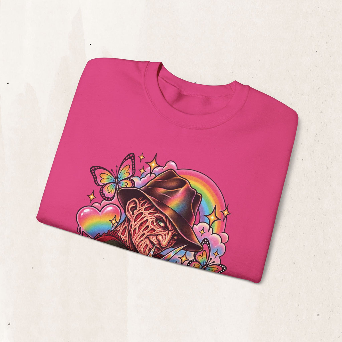 Freddy Krueger Rainbow Crewneck Sweatshirt
