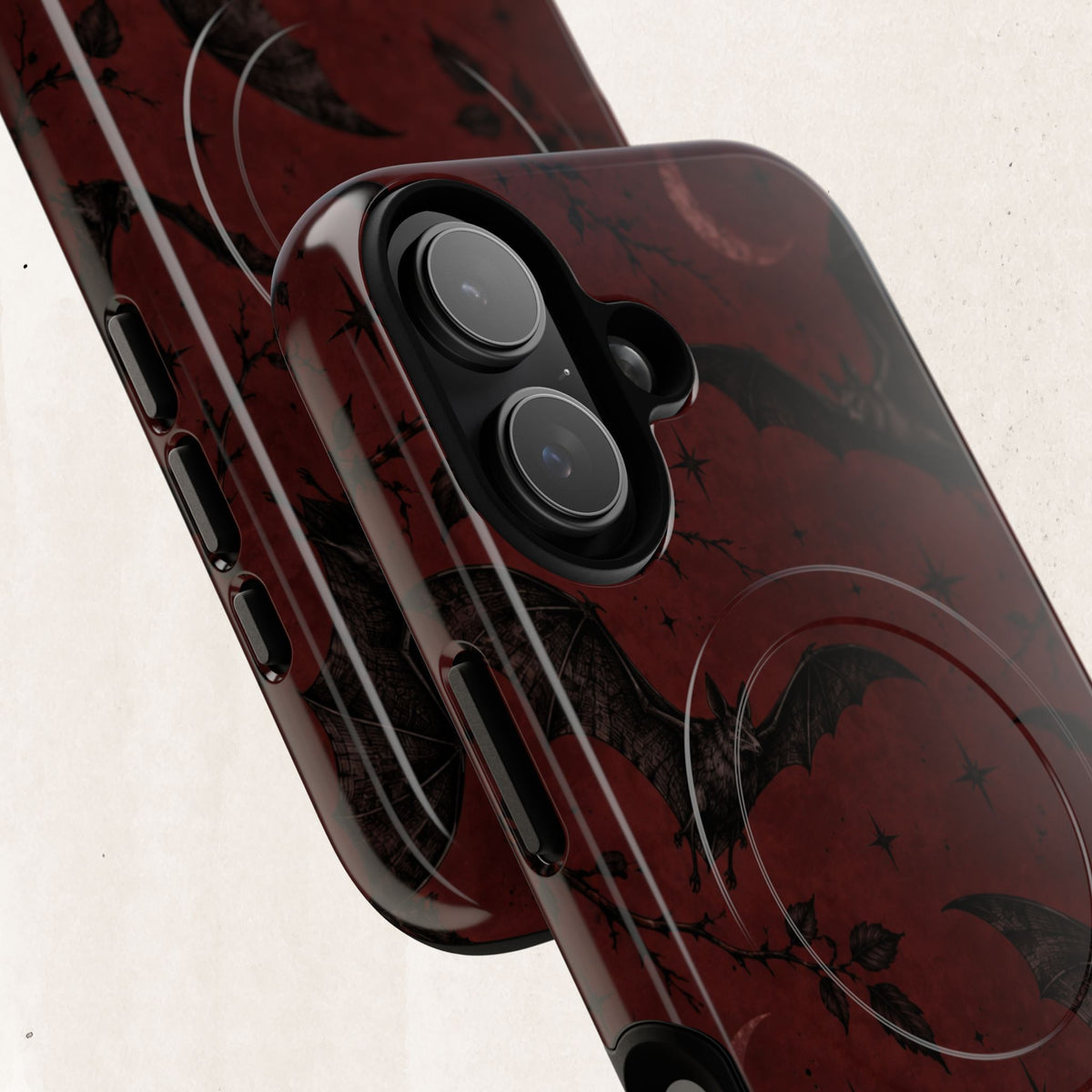 Gothic Bat Moon Magnetic Phone Case
