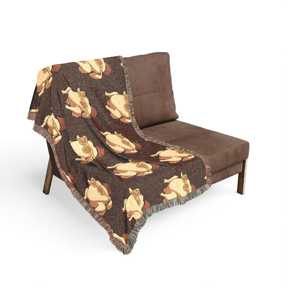 FRIENDS Turkey Pattern Woven Blanket Printify