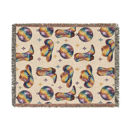 Rainbow Cowboy Woven Blanket