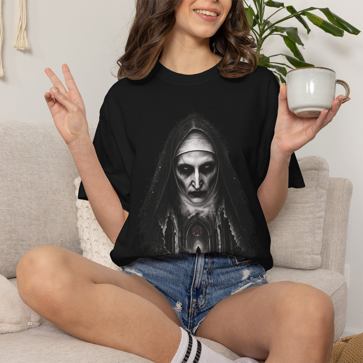 The Nun Graphic Horror Tee