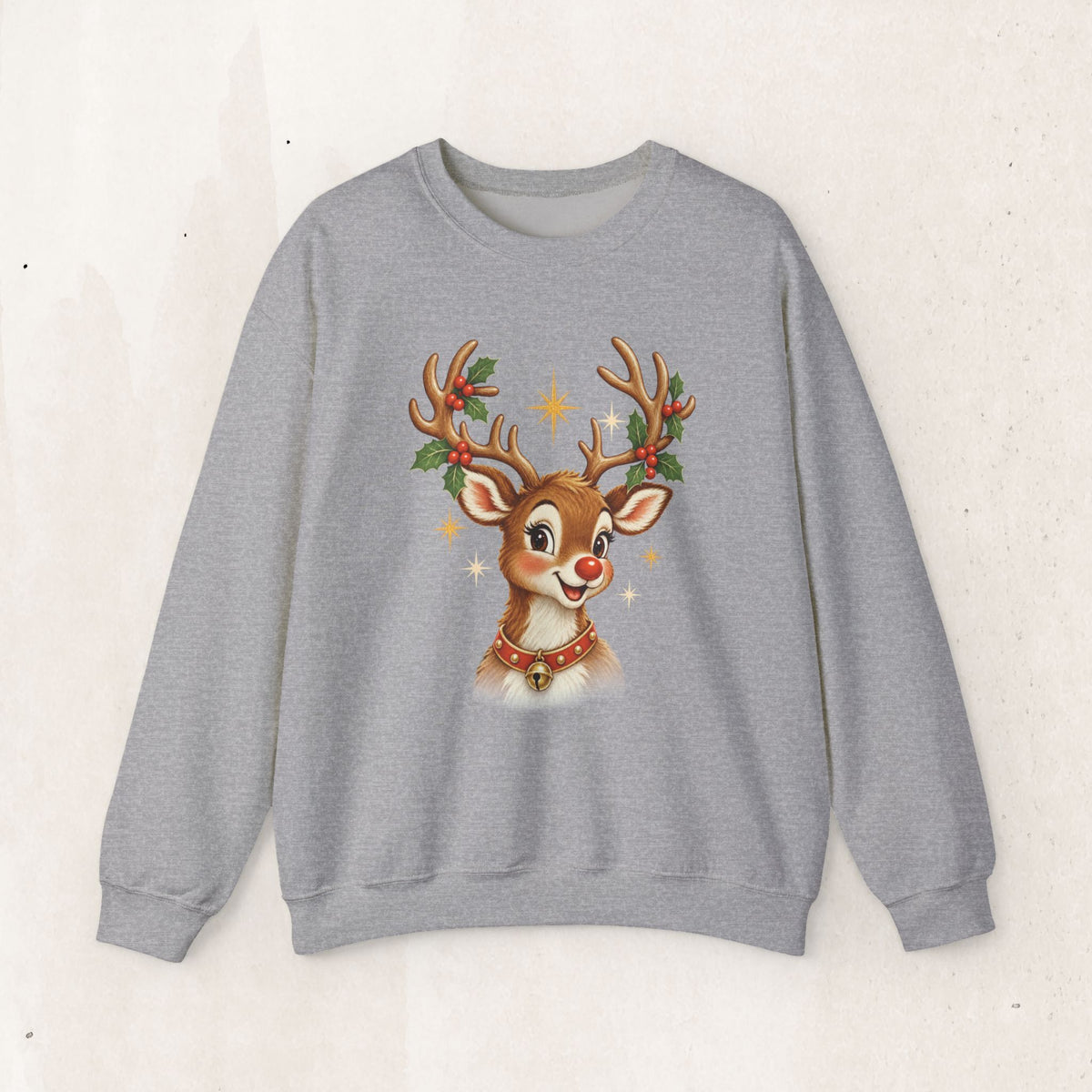Vintage Rudolph Graphic Crewneck Sweatshirt