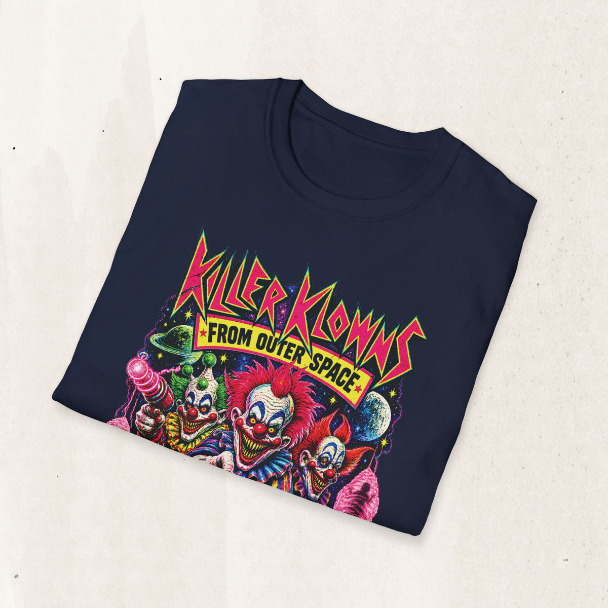 Killer Klowns From Outer Space T-Shirt — Retro Horror Clown Graphic Tee
