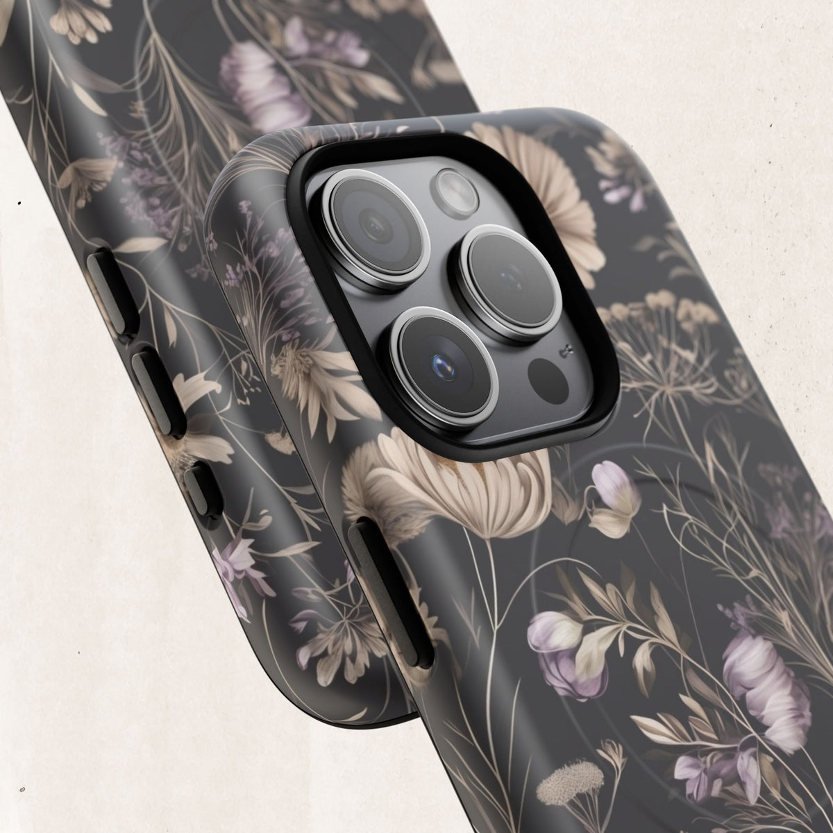 Floral Noir Tough Magnetic Phone Case