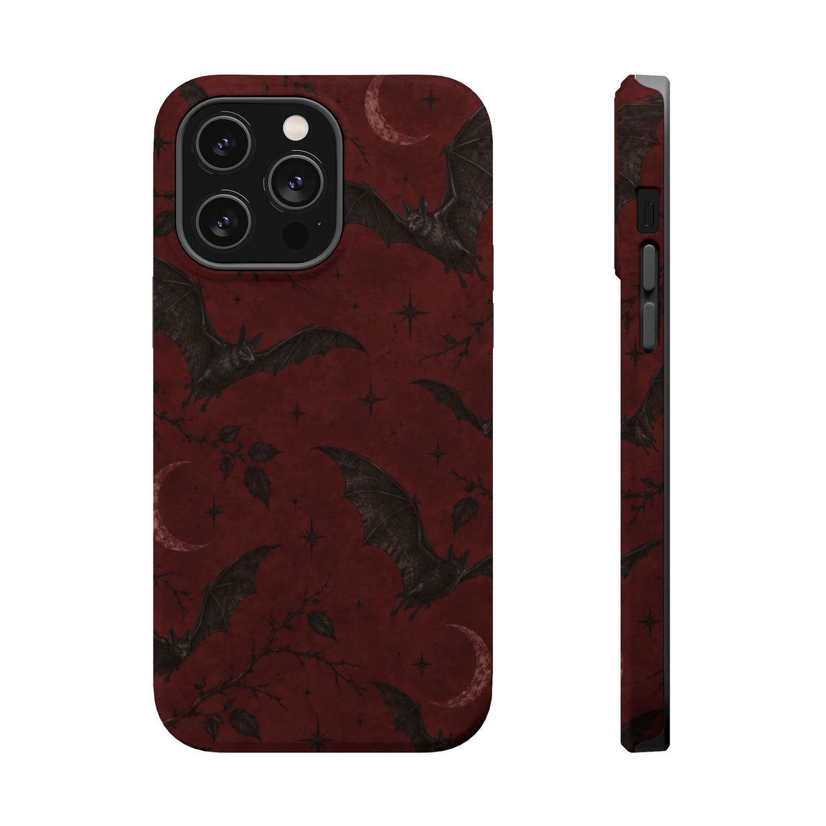 Gothic Bat Moon Magnetic Phone Case, alternate view