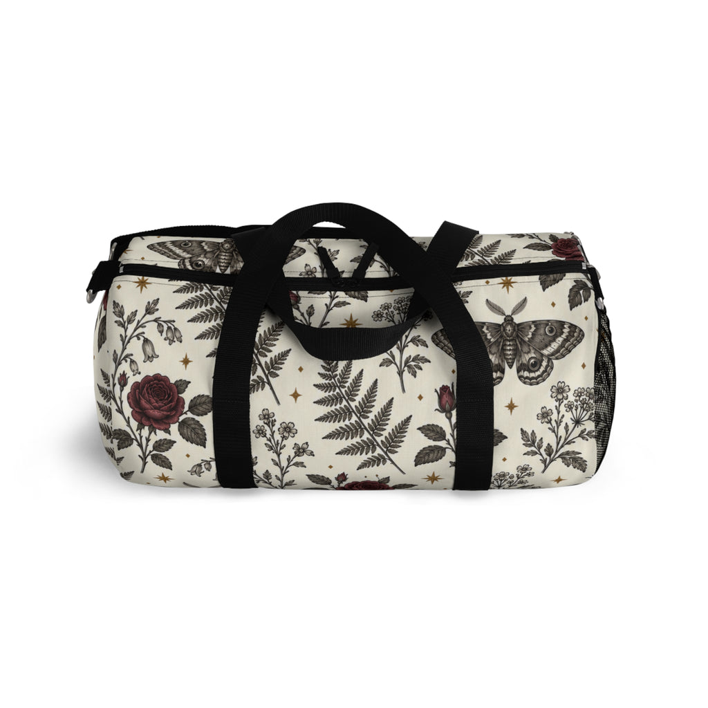 Floral Rose & Fern Duffel Bag