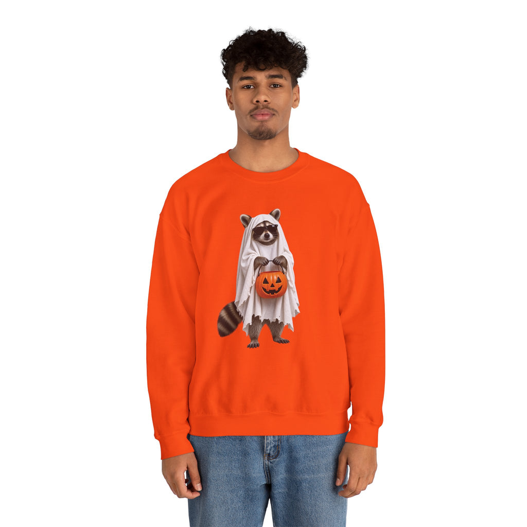 Halloween Raccoon Crewneck Sweatshirt