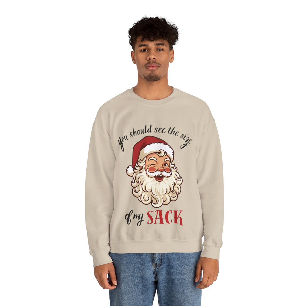 Santa Claus 'You Should See the Size of My Sack' Sweatshirt Printify