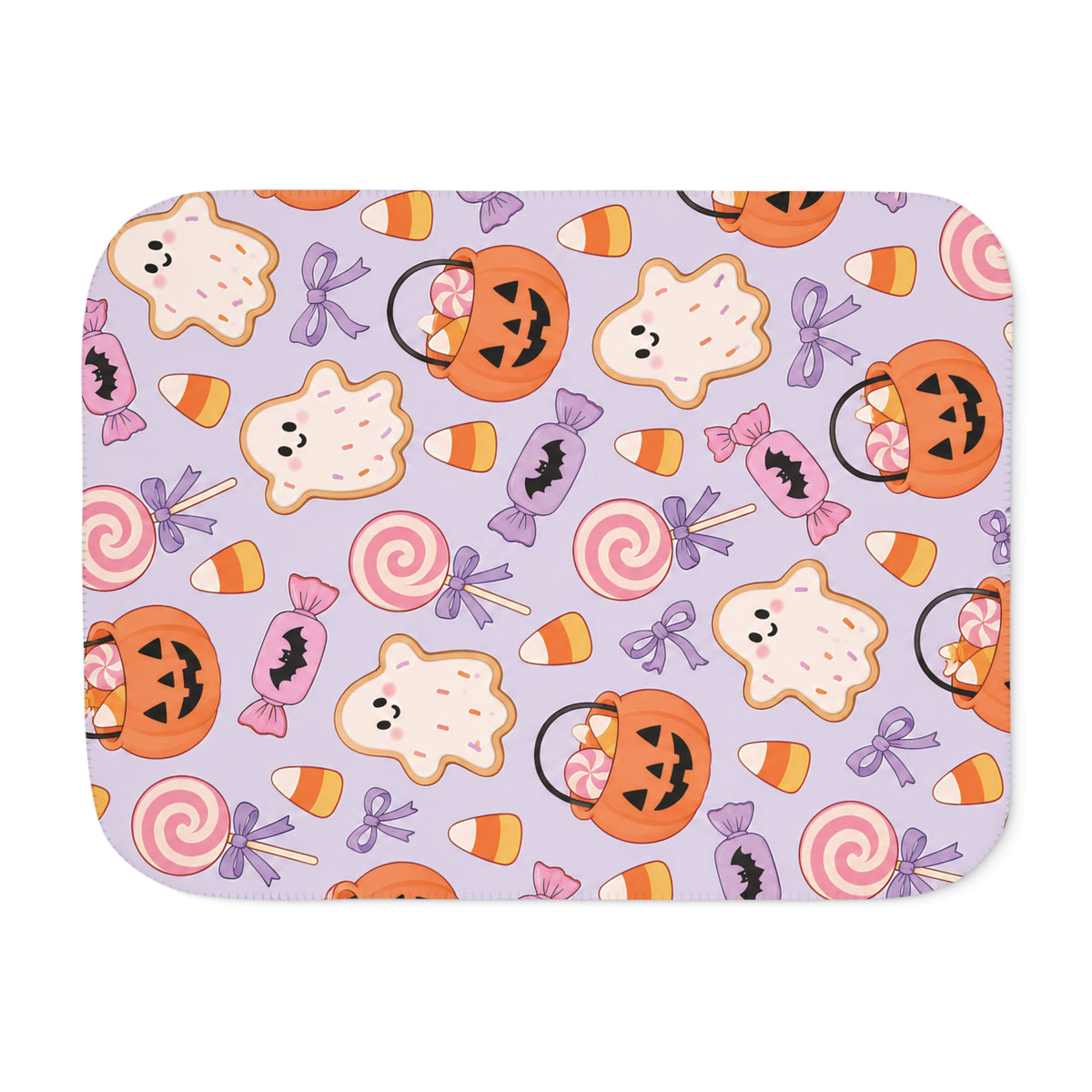 Halloween Candy Sherpa Blanket