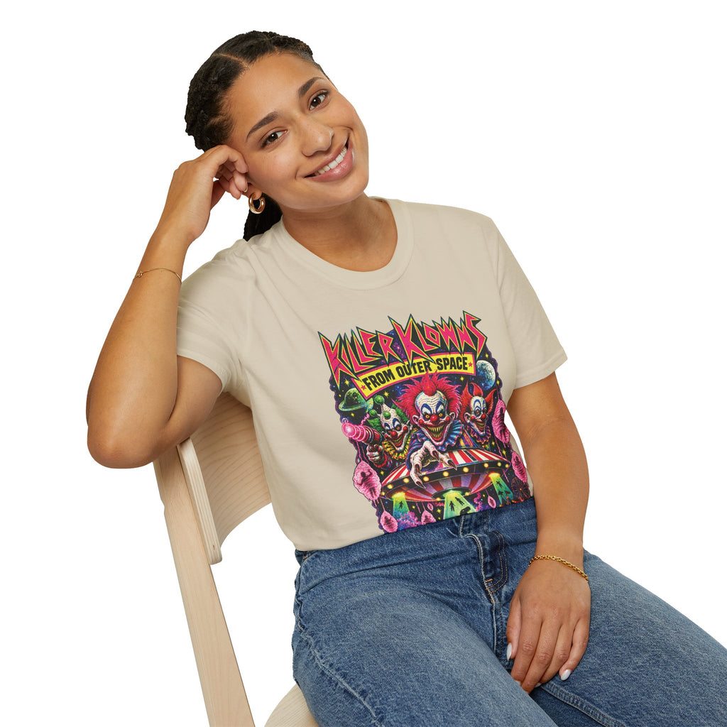 Killer Klowns From Outer Space T-Shirt — Retro Horror Clown Graphic Tee
