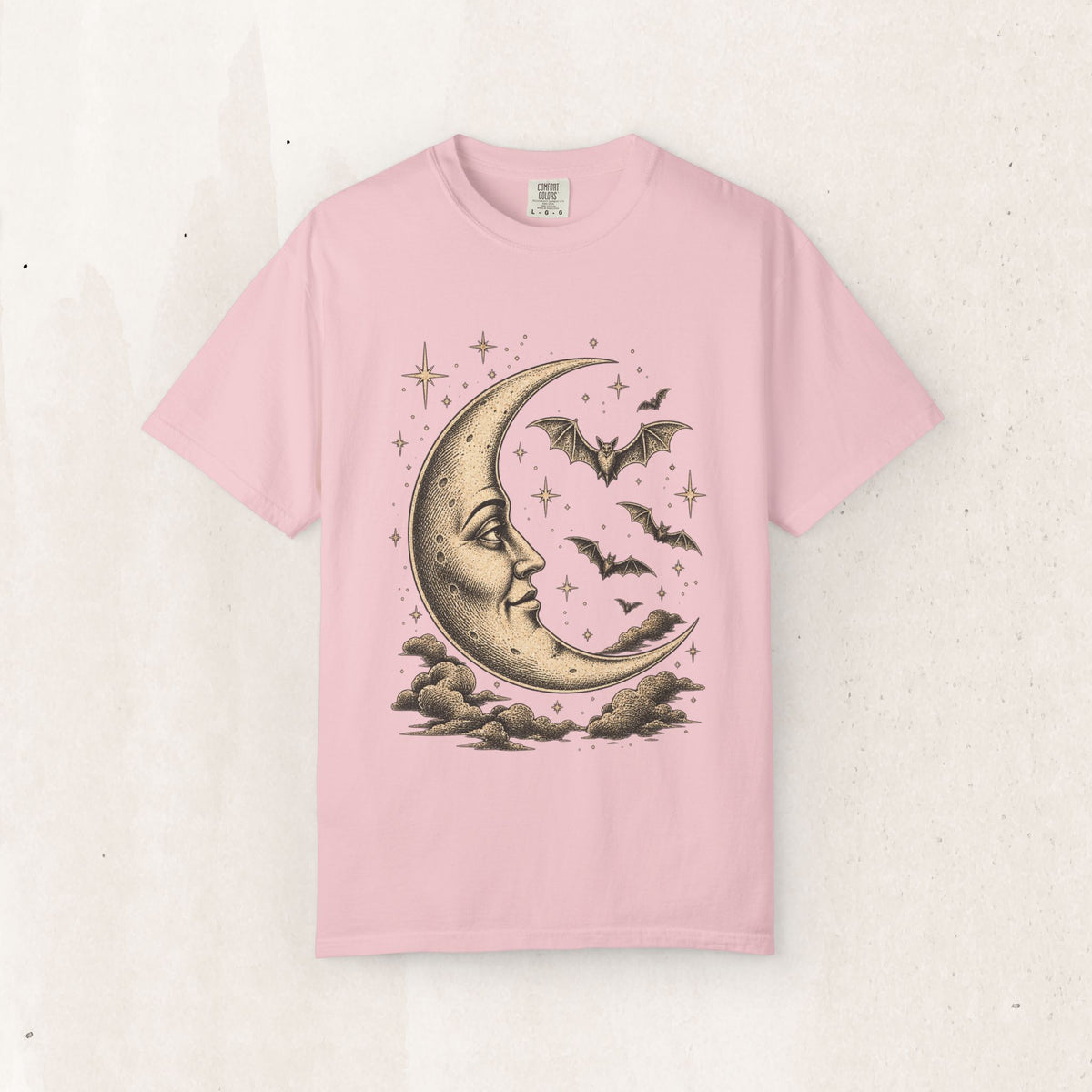 Crescent Moon & Bats Tee