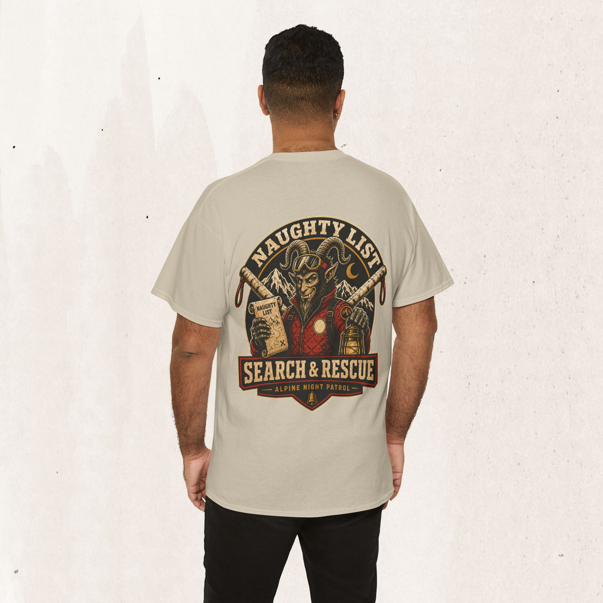 Naughty List Search & Rescue Graphic Tee Printify