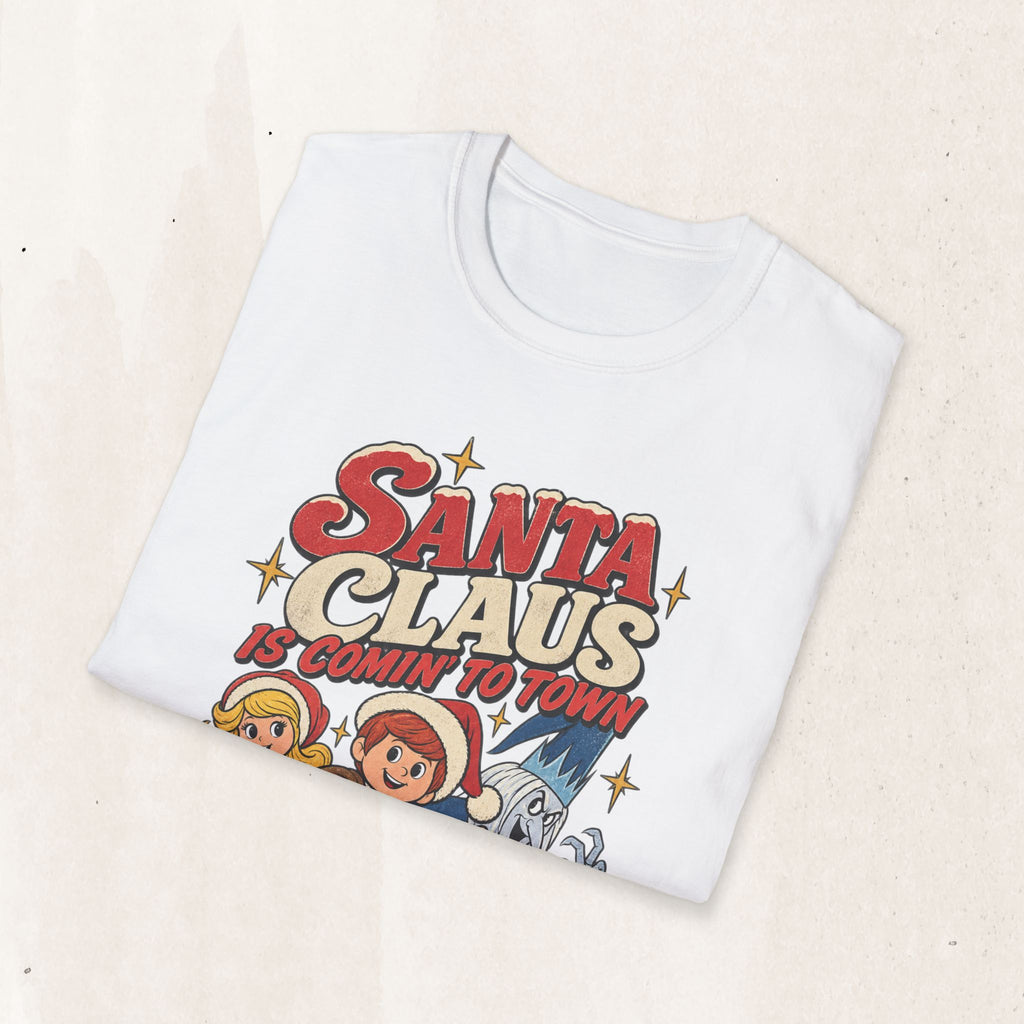 Santa Claus Is Comin' To Town Christmas Tee