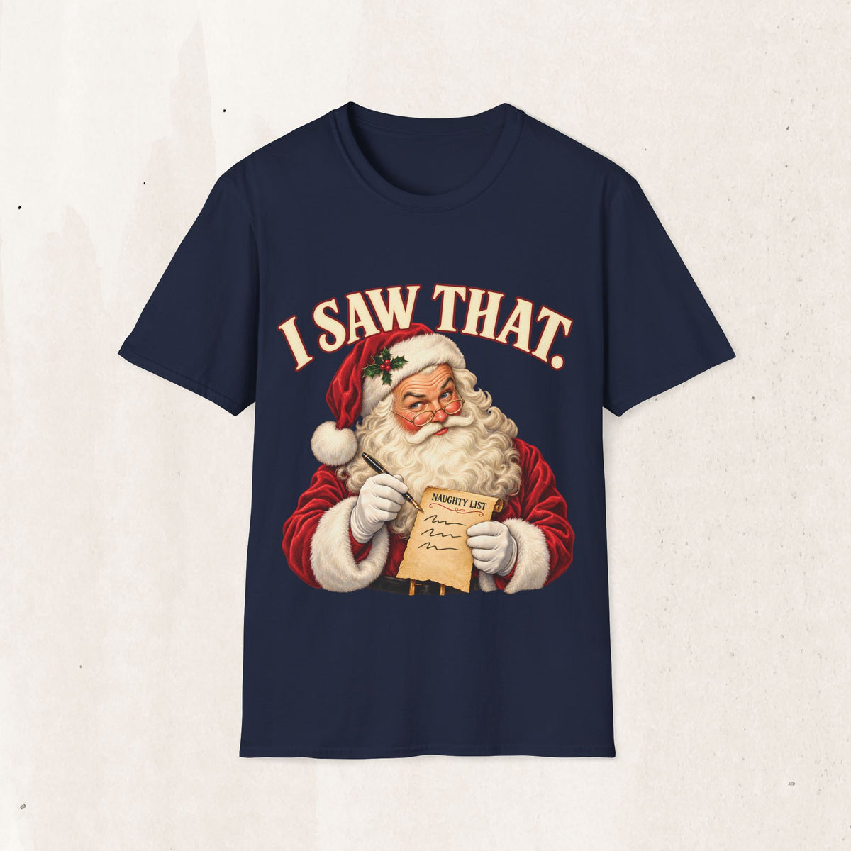 Santa Claus "I Saw That" Graphic Tee