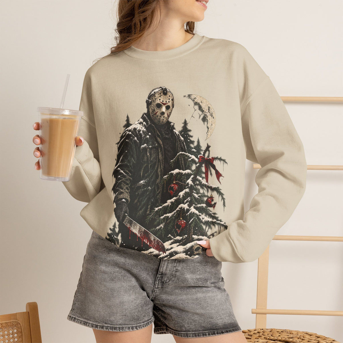 Jason Vorhees Christmas Crewneck Sweatshirt