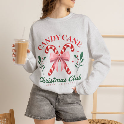 Candy Cane Christmas Club Crewneck Sweatshirt