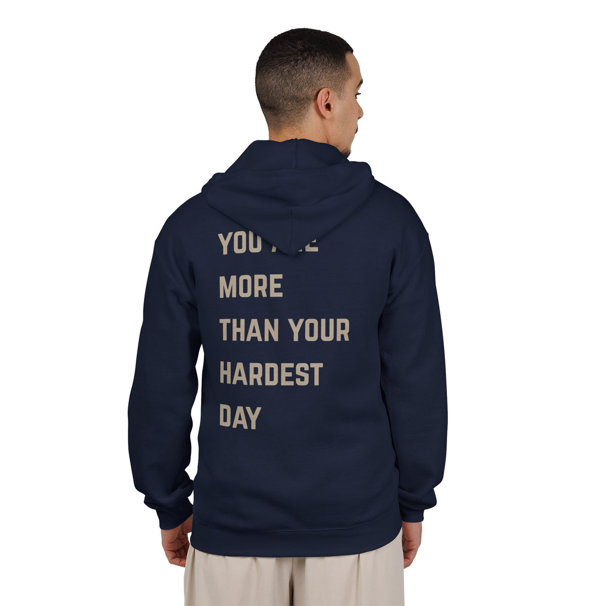 You Are More Than Your Hardest Day Zip Up Hoodie | Suicide Awareness Back Print