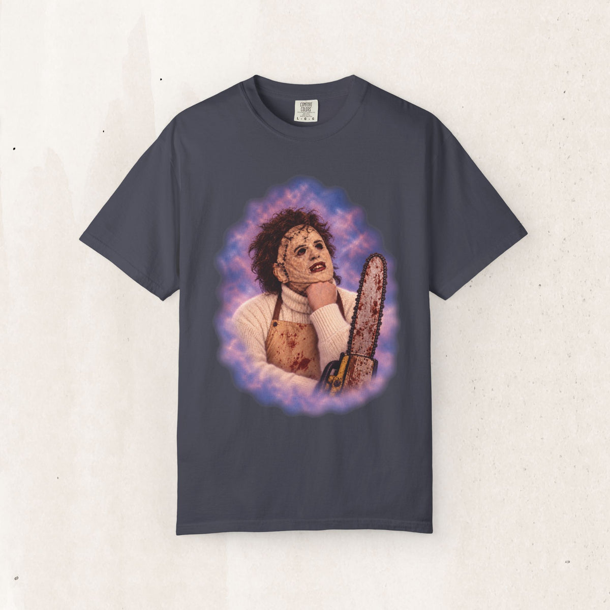 Leatherface 80's Portrait Tee – Navy