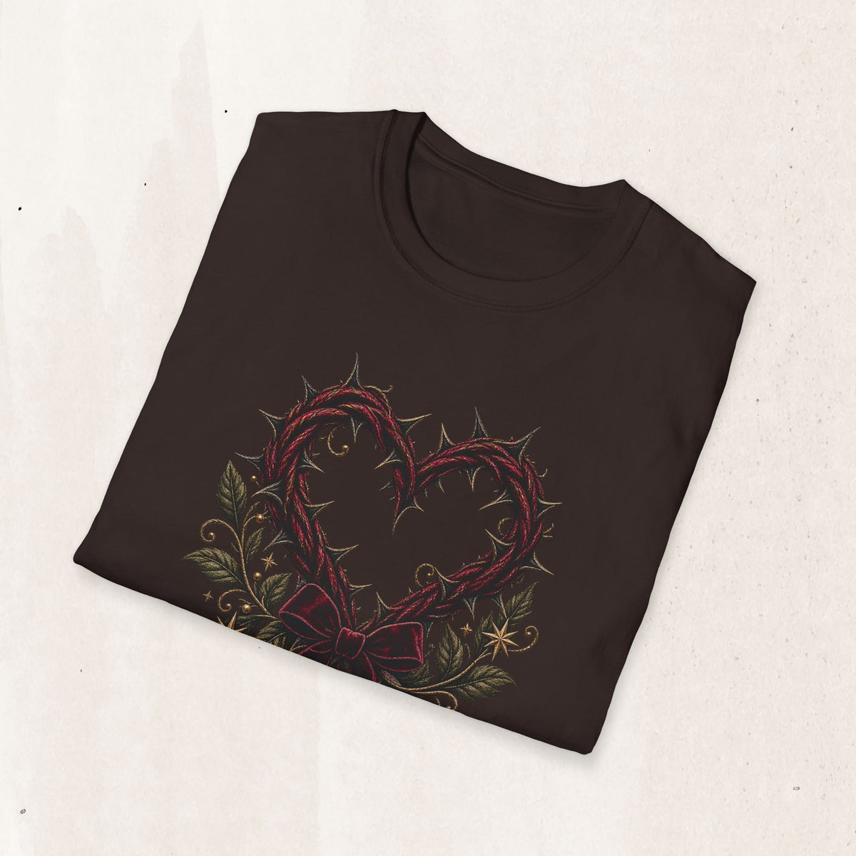 Thorn Heart Graphic Tee – Gothic Floral