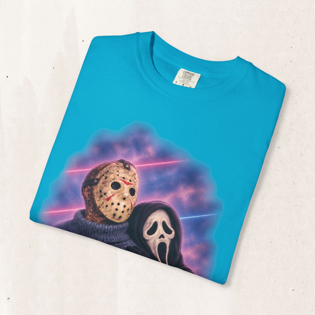 Jason Vorhees & Ghostface 80's Portrait Tee