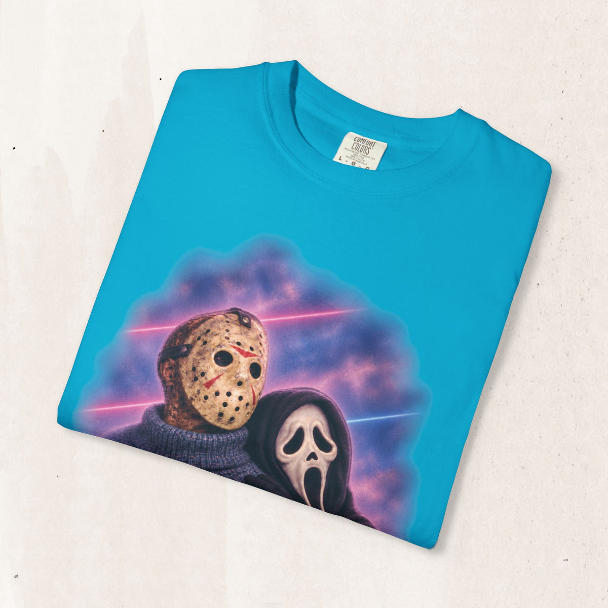 Jason Vorhees & Ghostface 80's Portrait Tee