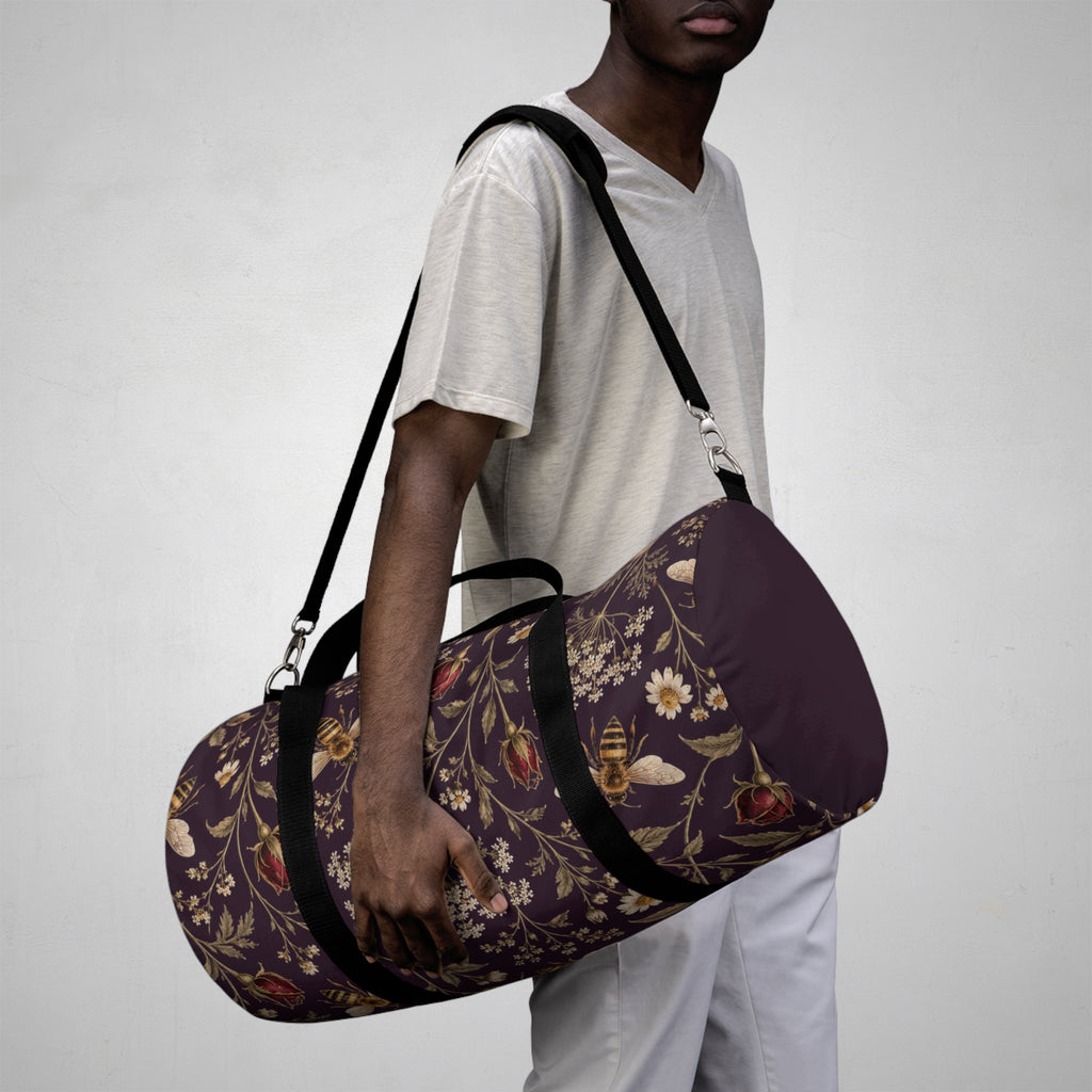 Vintage Floral Duffel Bag