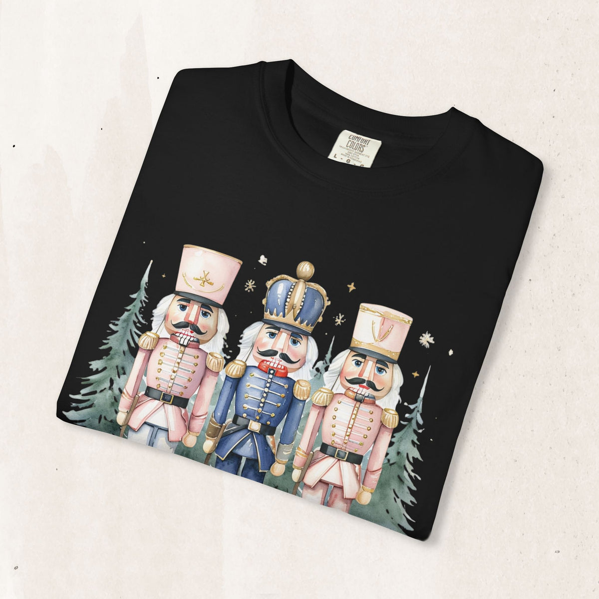Christmas Nutcracker T-Shirt, Relaxed Unisex Holiday Tee Gift Tee