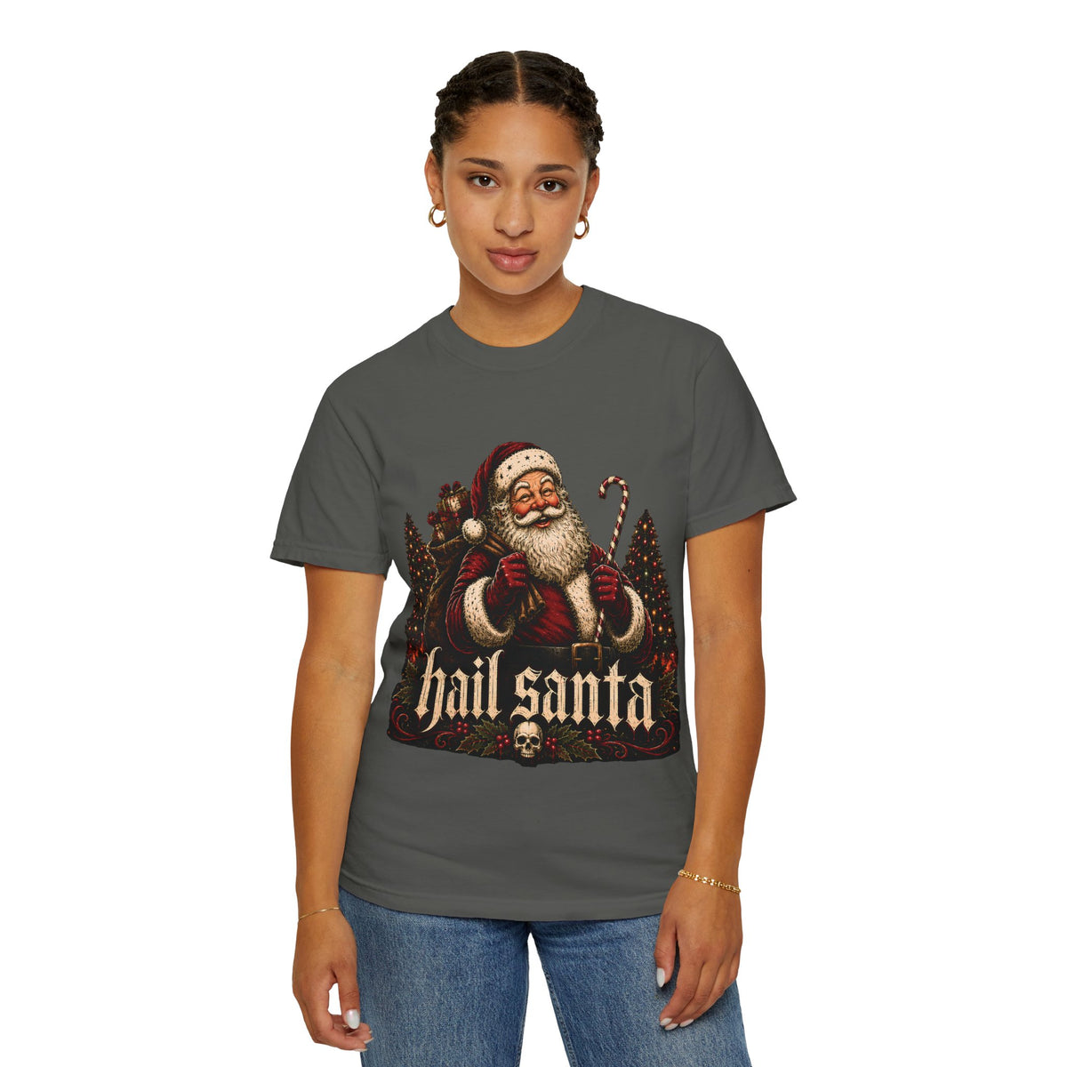 Hail Santa Vintage Graphic Tee