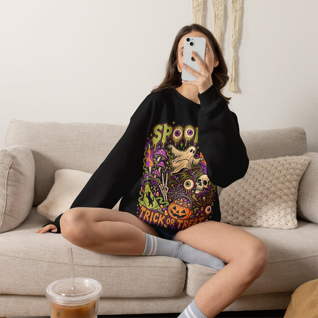 Halloween Spooky Trick or Treat Sweatshirt
