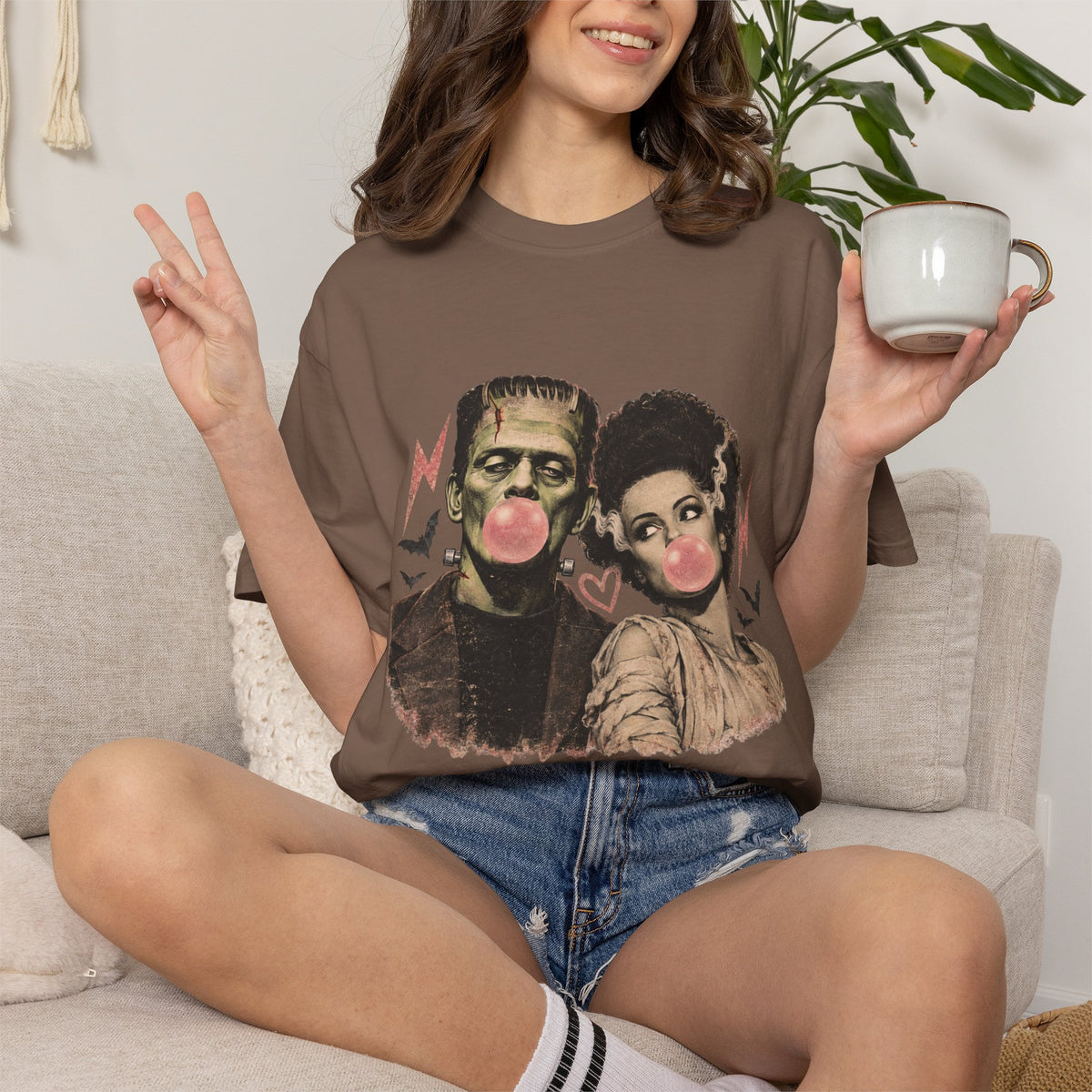 Frankenstein & Bride Bubblegum Vintage Tee