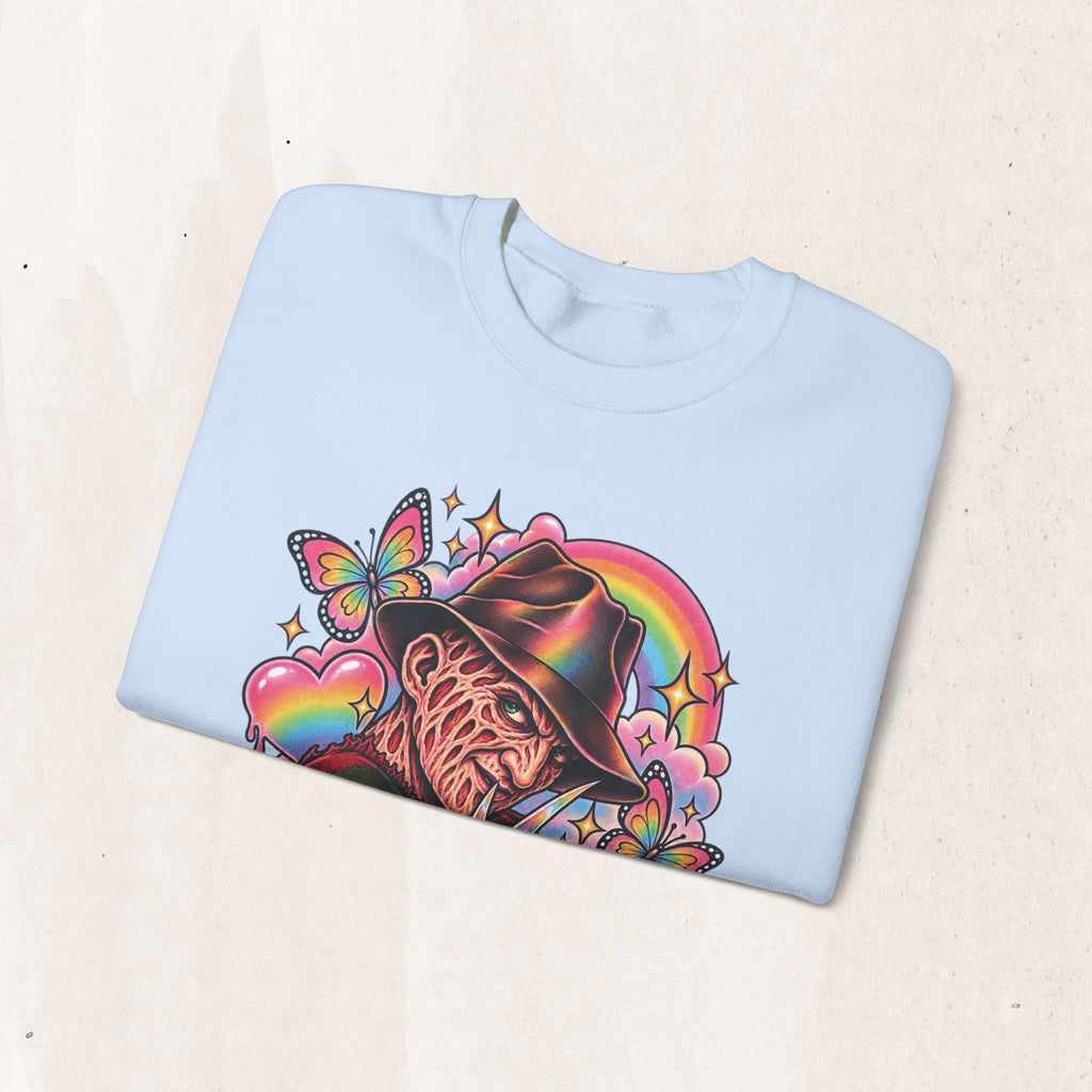 Freddy Krueger Rainbow Crewneck Sweatshirt