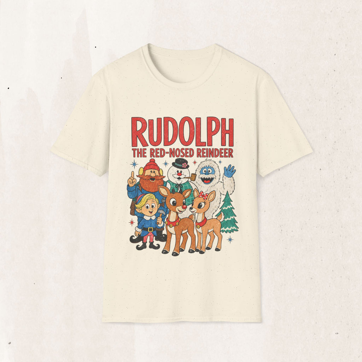 Rudolph The Red-Nosed Reindeer Christmas Tee