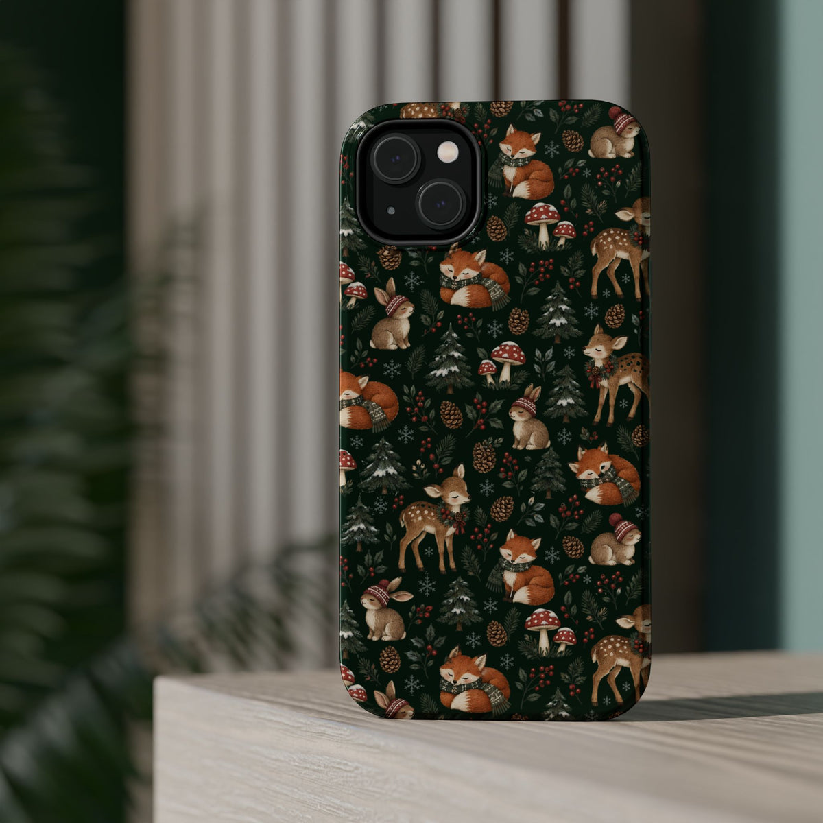 Woodland Fox & Deer MagSafe Phone Case, alternate view