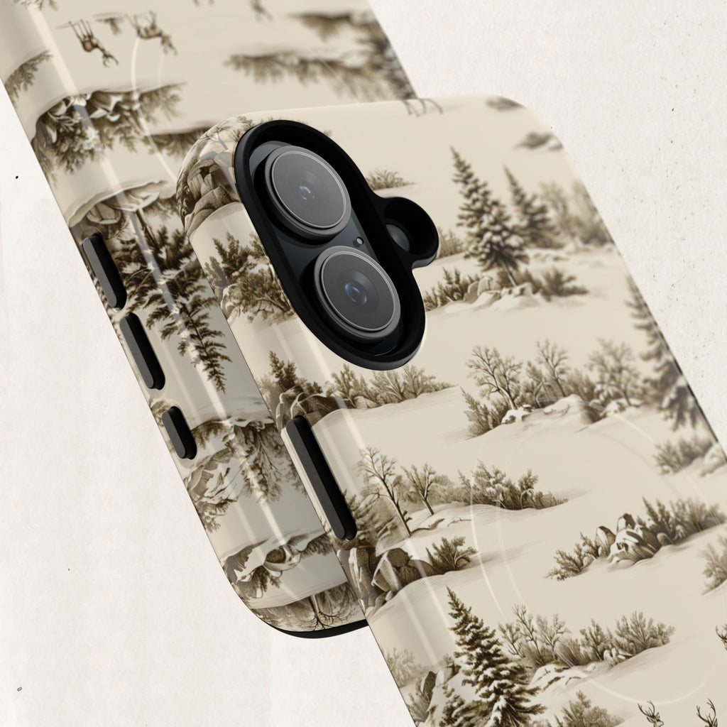Deer & Pine Woodland Tough Magnetic Phone Case