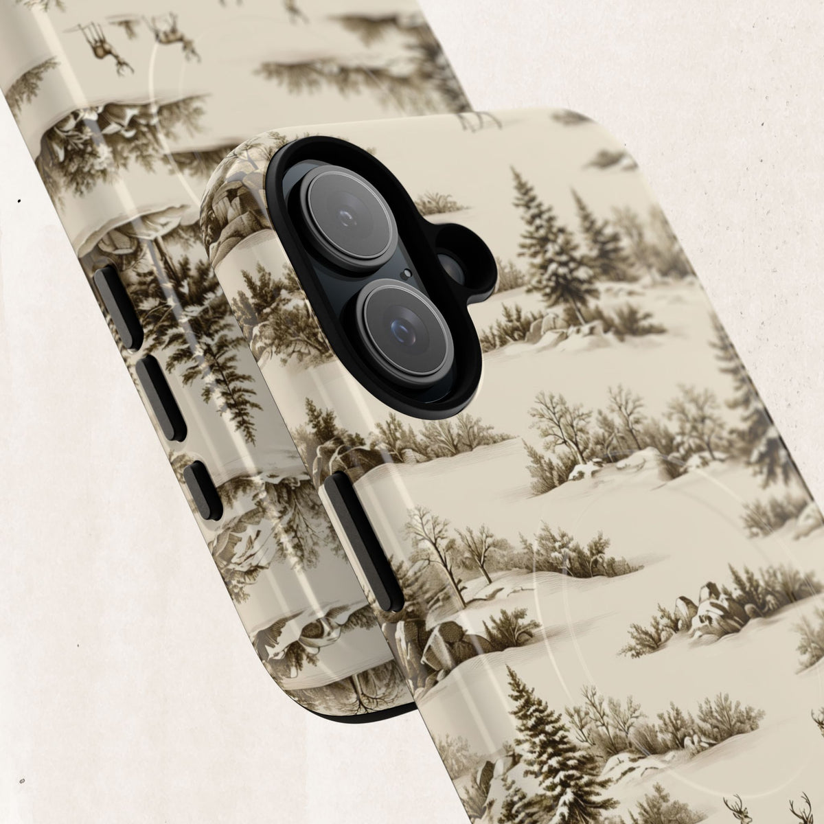 Deer & Pine Woodland Tough Magnetic Phone Case