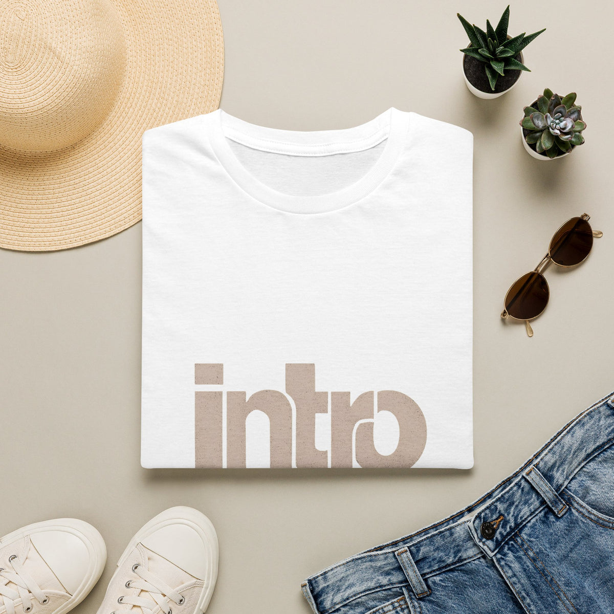 Introvert Graphic Tee in White, alternate view