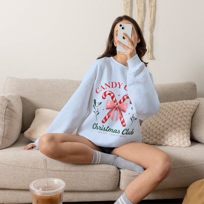 Candy Cane Christmas Club Crewneck Sweatshirt