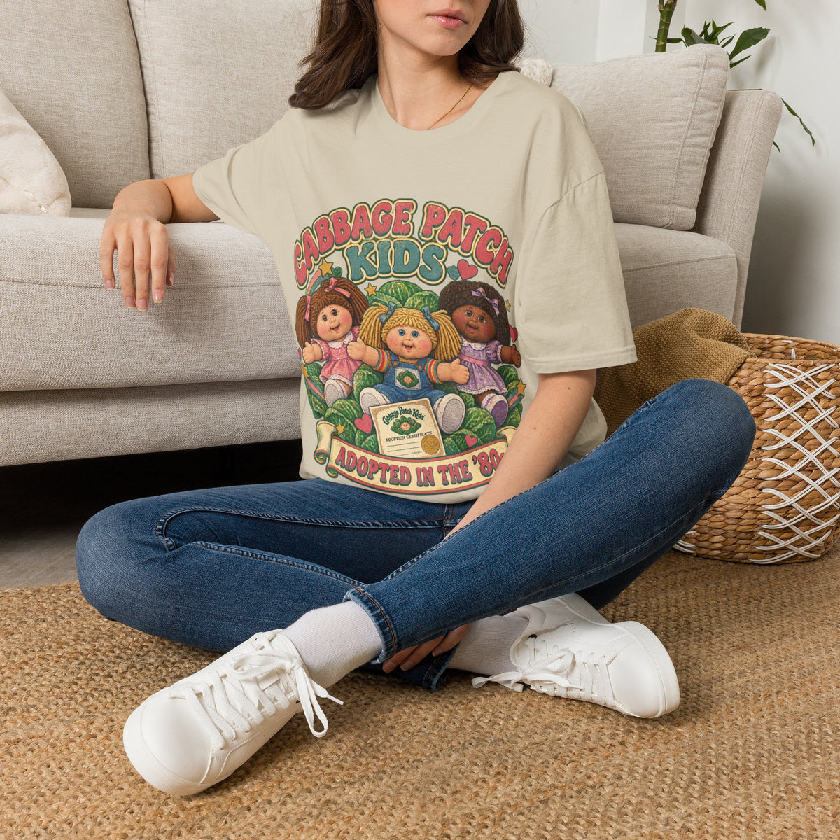 Cabbage Patch Kids Graphic Tee in Sand, alternate view