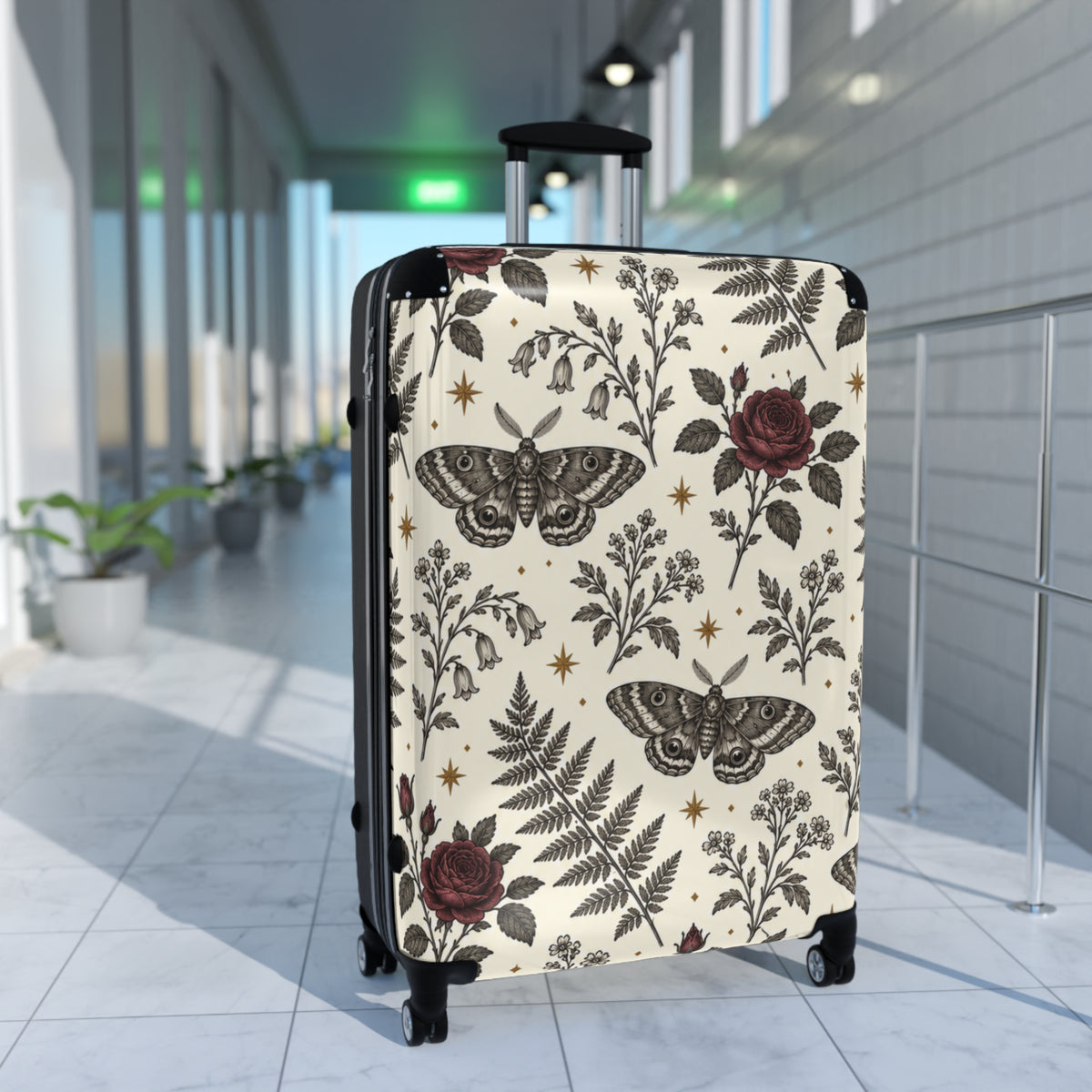 Botanical Moth & Rose Luggage