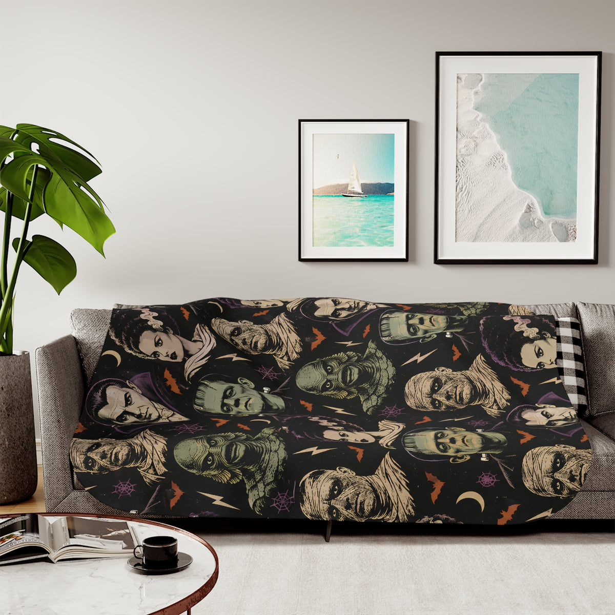 Universal Monsters Sherpa Blanket