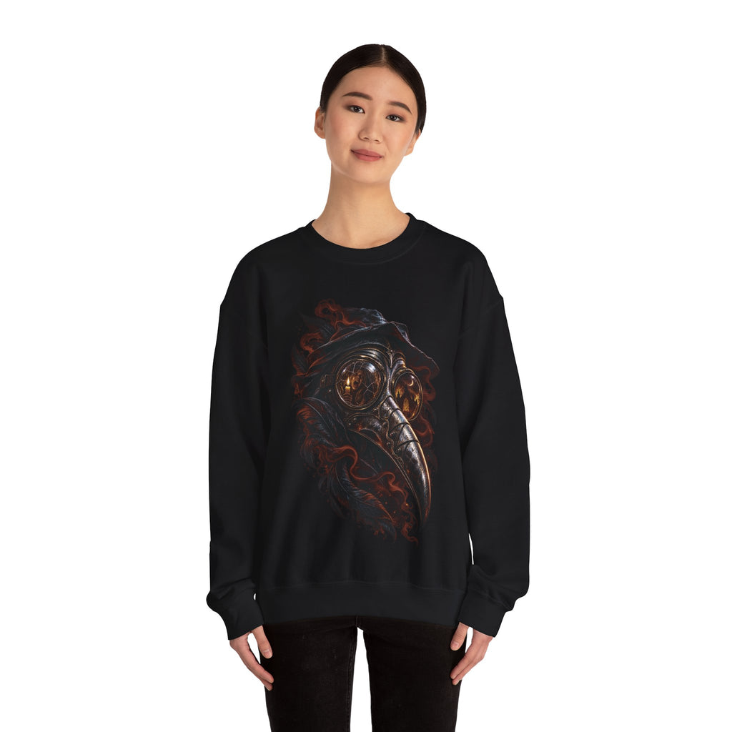 Plague Doctor Mask Crewneck Sweatshirt Printify