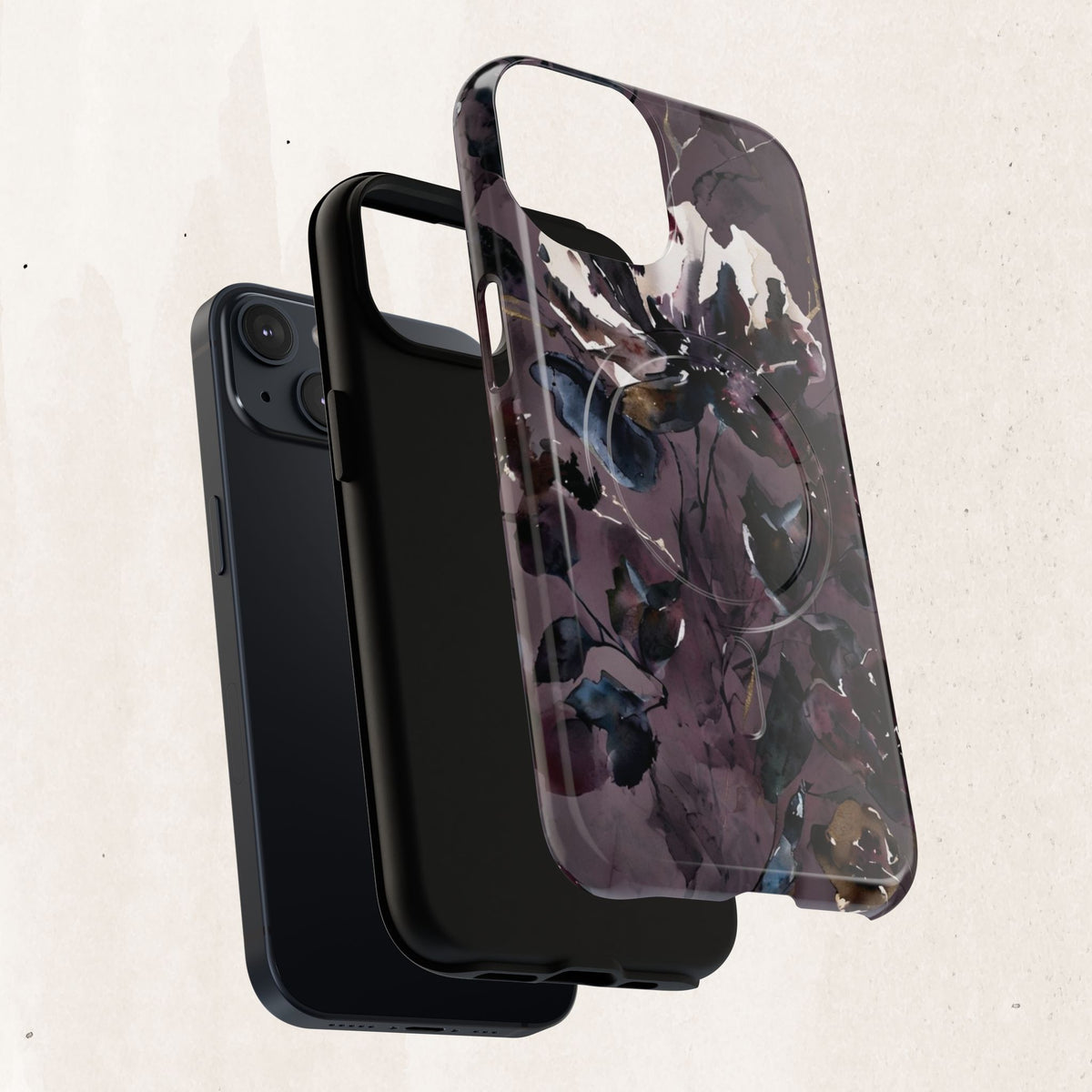 Floral Noir Magnetic Phone Case