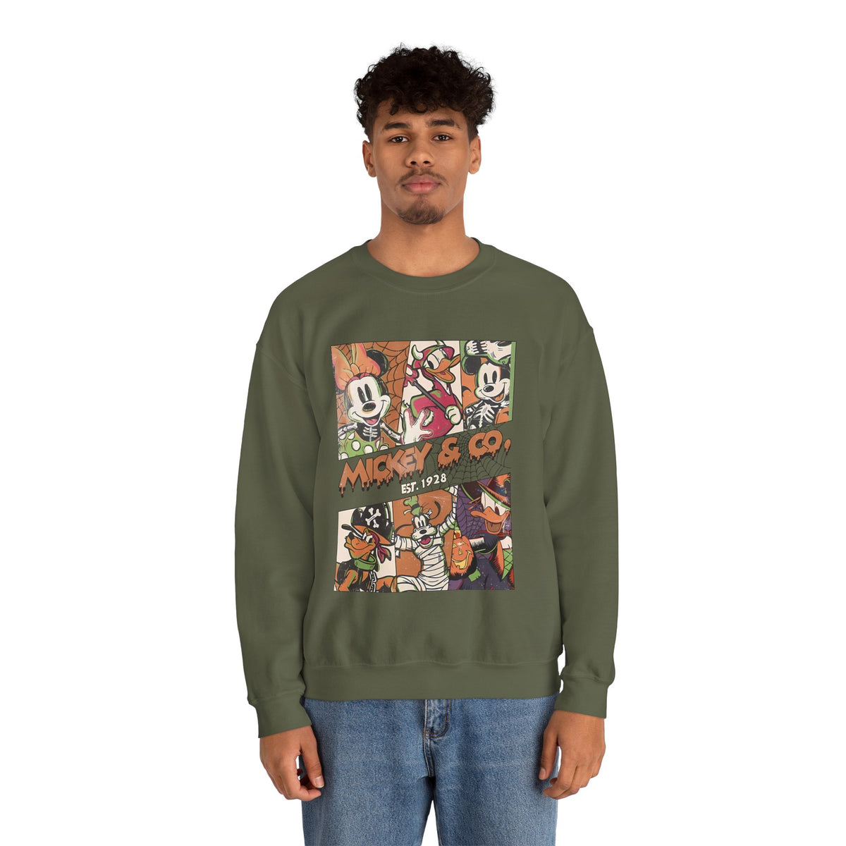 Mickey & Co. Vintage Cartoon Crewneck Sweatshirt, alternate view