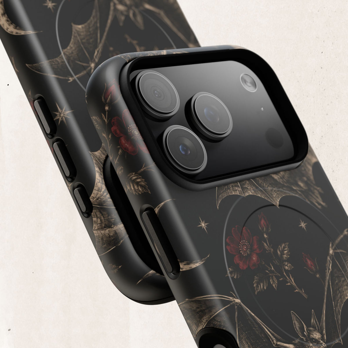 Gothic Bat & Moon Tough Magnetic Phone Case
