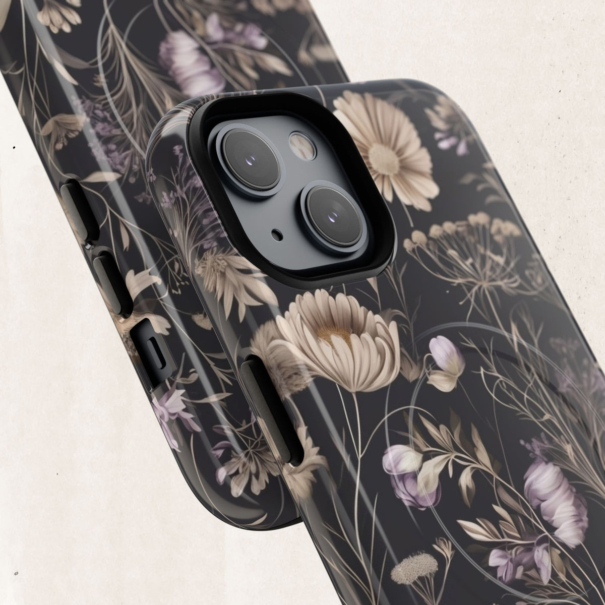 Floral Noir Tough Magnetic Phone Case