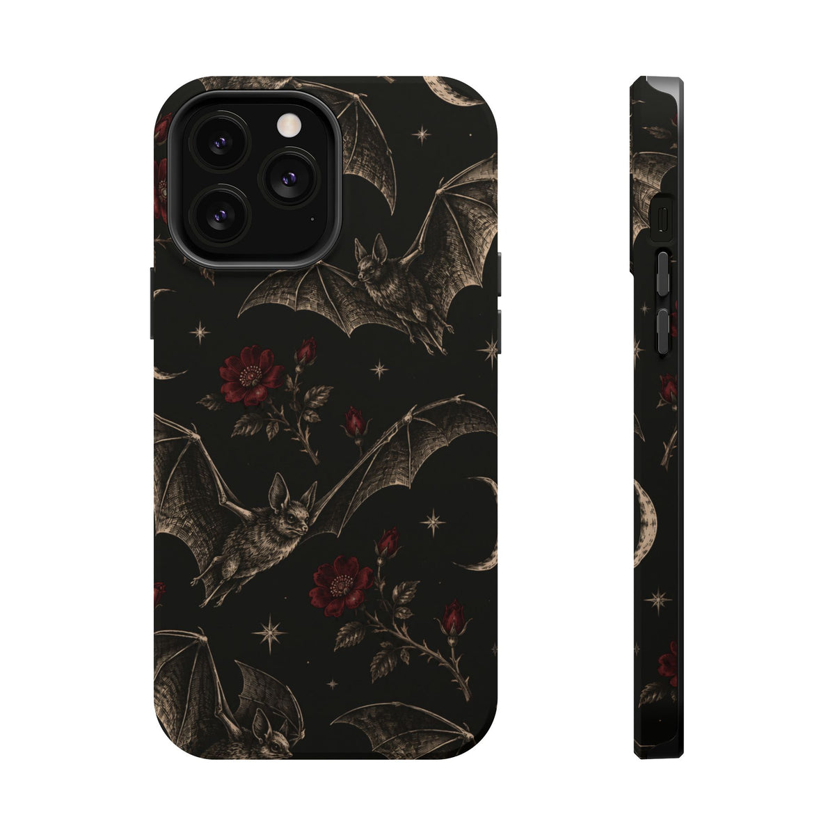 Gothic Bat & Moon Magnetic Phone Case, alternate view