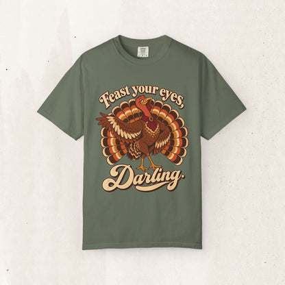 Thanksgiving 'Feast Your Eyes, Darling' Turkey Tee