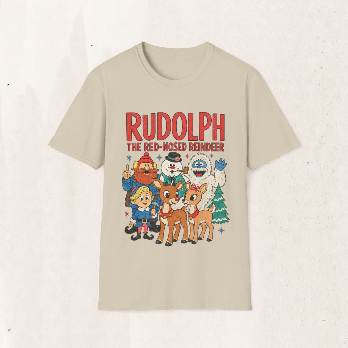 Rudolph The Red-Nosed Reindeer Christmas Tee